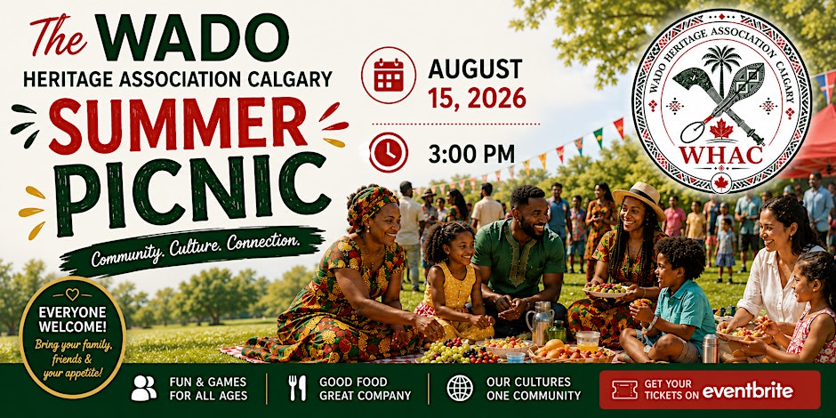 Wado Heritage Association Calgary Summer Picnic, August 15, 2026 at 3:00 PM
